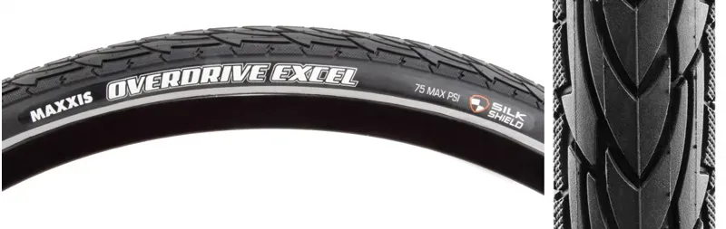 Maxxis Overdrive Excel Wired 60 SS 700x35 Tire in Black
