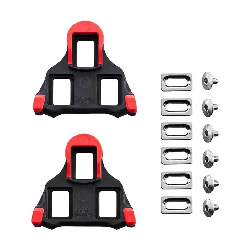 Shimano SM-SH10 SPD-SL Cleat Set 0-Degree Fixed Red