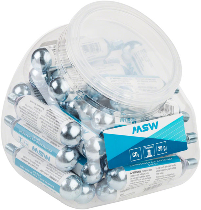 MSW CO2-20 Threaded CO2 Cartridges 20g POP Jar of 30