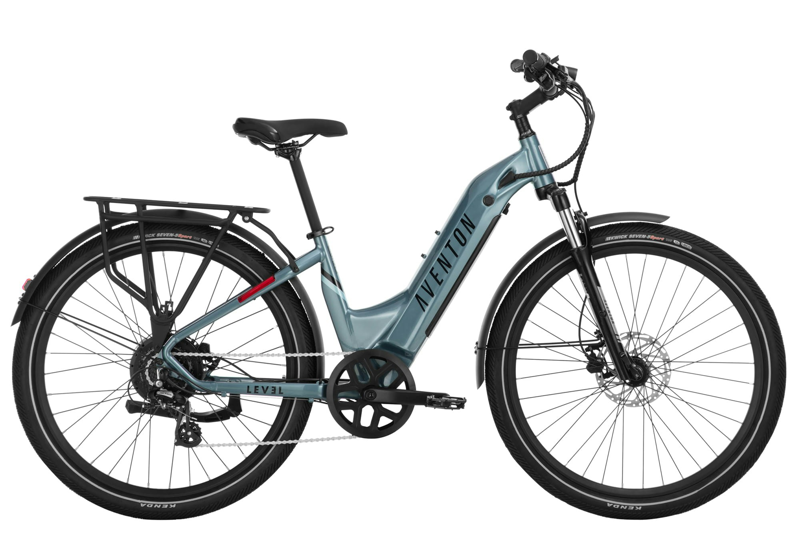 Aventon Level.2 Step-Through Commuter E-Bike Large Glacier Mint